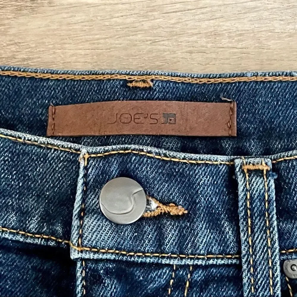 Joe's Jeans Blythe Distressed Blue Cutoff Shorts Size 25